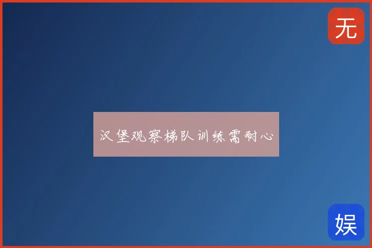汉堡观察梯队训练需耐心